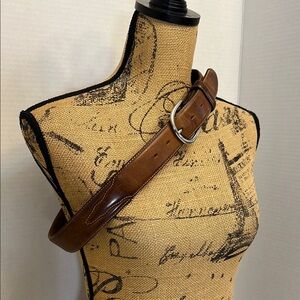 MENS SILVER CREEK WESTERN BROWN  LEATHER BELT 34